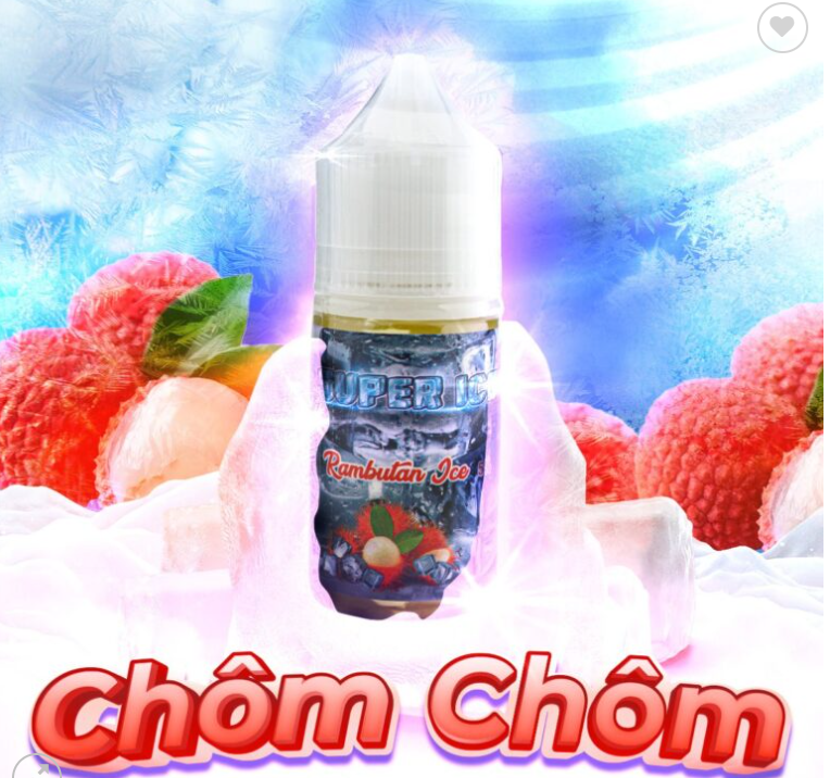 Chôm Chôm lạnh ( Rambutan Ice) Super Ice Salt Nic 30ML 50MG