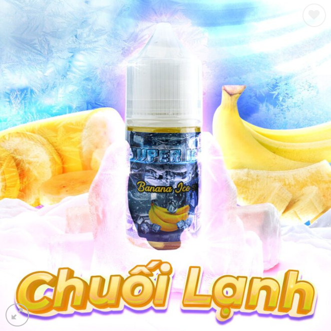 Chuối Lạnh (Banana Ice) Super Ice Salt Nic 30ML 50MG