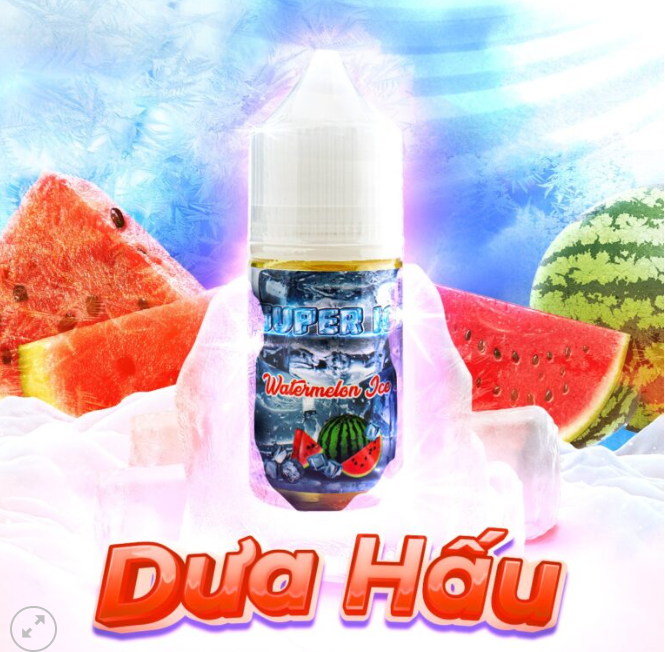 Dưa Hấu Lạnh (Watermelon Ice) Super Ice Salt Nic 30ML 50MG