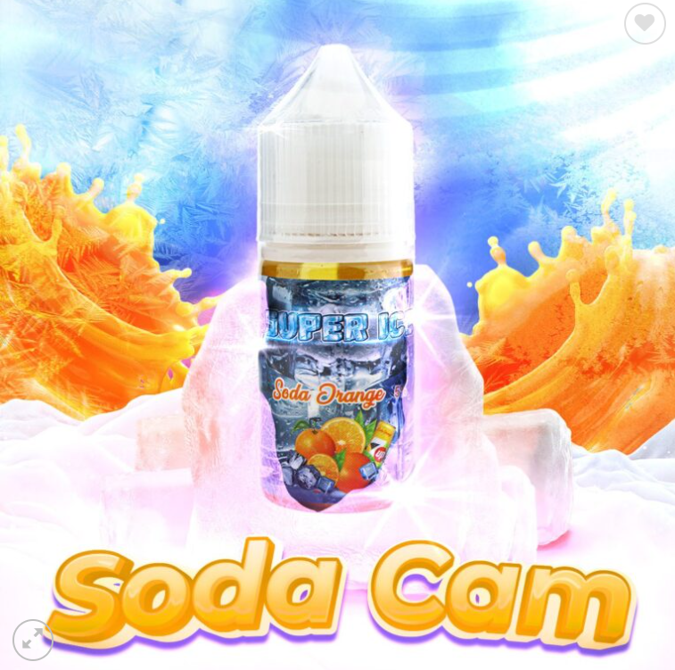 Soda Cam ( Soda Orange ) Super Ice Salt Nic 30ML 50MG