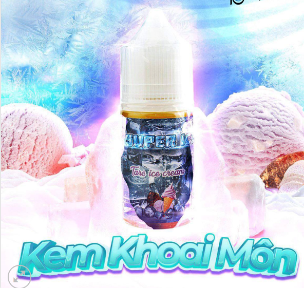 Super Ice Kem Khoai môn lạnh 30ml – Taro Ice Cream 50mg