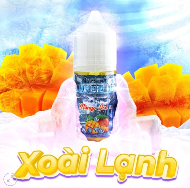 Xoài Lạnh (Mango Ice) Super Ice Salt Nic 30ML 50MG