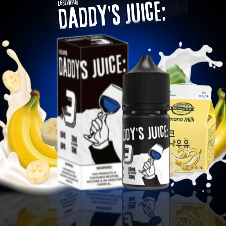 Daddy’s Juice No.3 cũ: Sữa Chuối (Banana Milk) – mới: mận đào