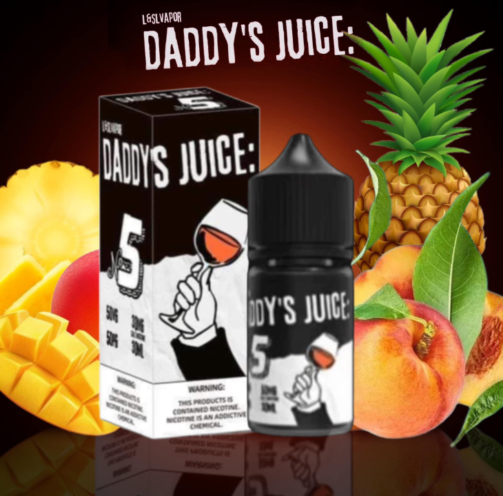 Daddy’s Juice No.5 Dứa xoài đào (Mango Pineapple Peach) – Saltnic 30ml