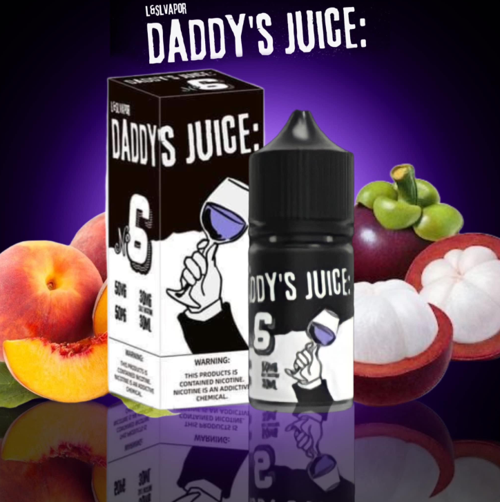 Daddy’s Juice No.6 Măng cụt đào (Mangosteen Peach) – Saltnic 30ml