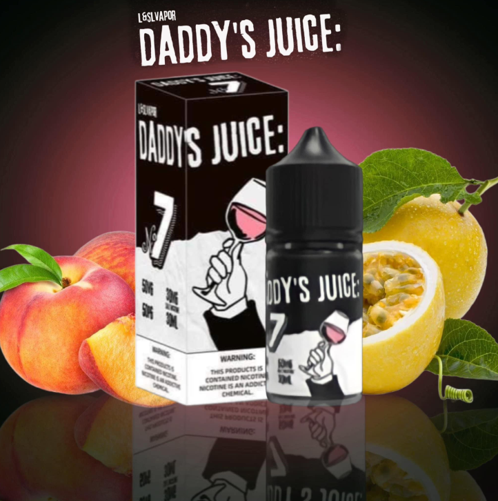 Daddy’s Juice No.7 Đào Chanh Dây (Peach Passion Fruit) – Saltnic 30ml