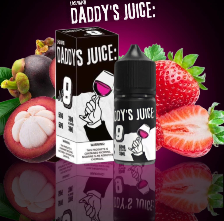 Daddy’s Juice No.8 Dâu Măng Cụt (Strawberry Mangosteen) – Saltnic 30ml