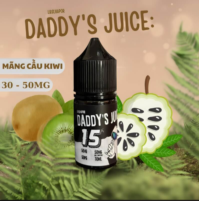 DADDY'S JUICE The 15th Mãng Cầu Kiwi ( 30ml ) Salt Nic