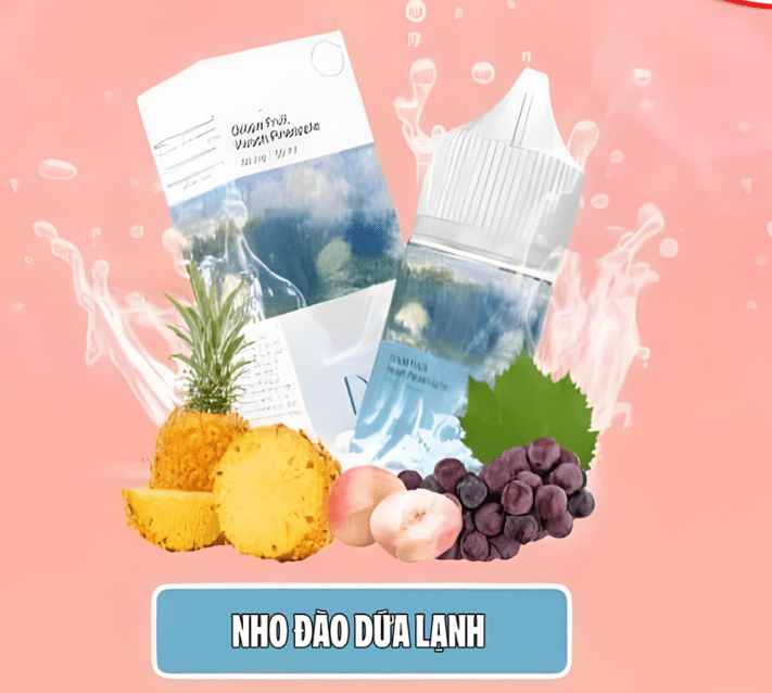 Deko Nho Đào Dứa Lạnh (Cold Pineapple Peach Grapes) 30ML 30mg 50mg-min