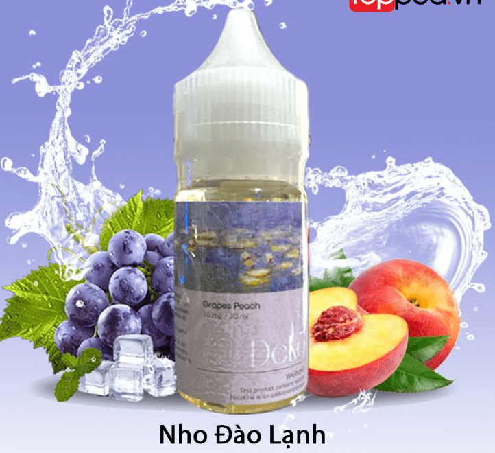 Deko Nho Đào lạnh (Cold Peach Grapes) 30ML 30mg 50mg-min