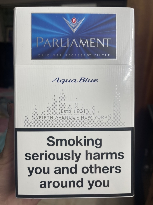 Parliament Aqua Blue ( Bản Mỹ, Cây vuông )