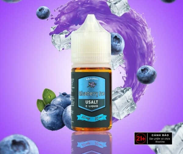 Việt Quất Lạnh ( Blueberry Ice) USalt 30ML.