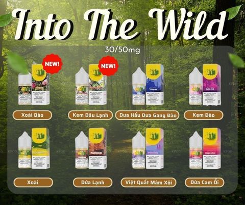 Juice INTO THE WILD huyền thoại hoa quả mix 30ml 30mg 50mg