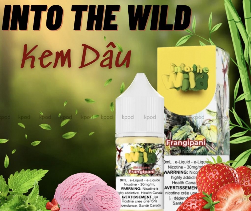 Kem dâu Frangipani INTO THE WILD 30ml 30mg 50mg