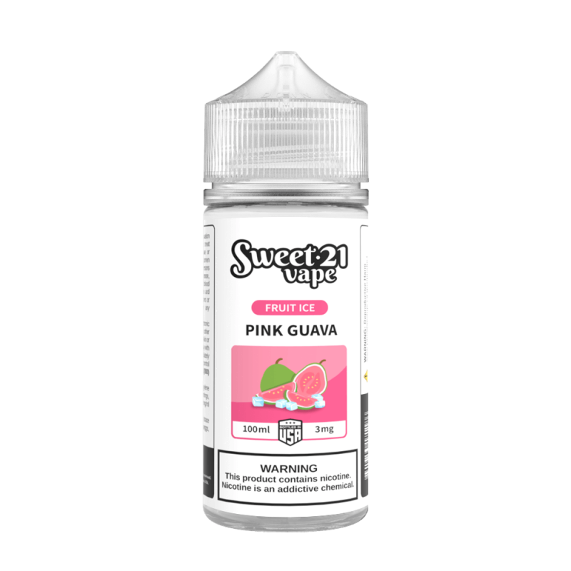 Ổi Hồng Lạnh (Pink Guava) Sweet 21 Vape Fruit Ice 100ML  3MG 6MG 12MG