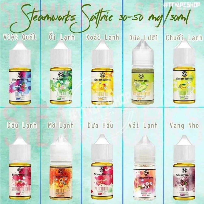 Steamwork juice saltnic 30ml 35mg 50mg