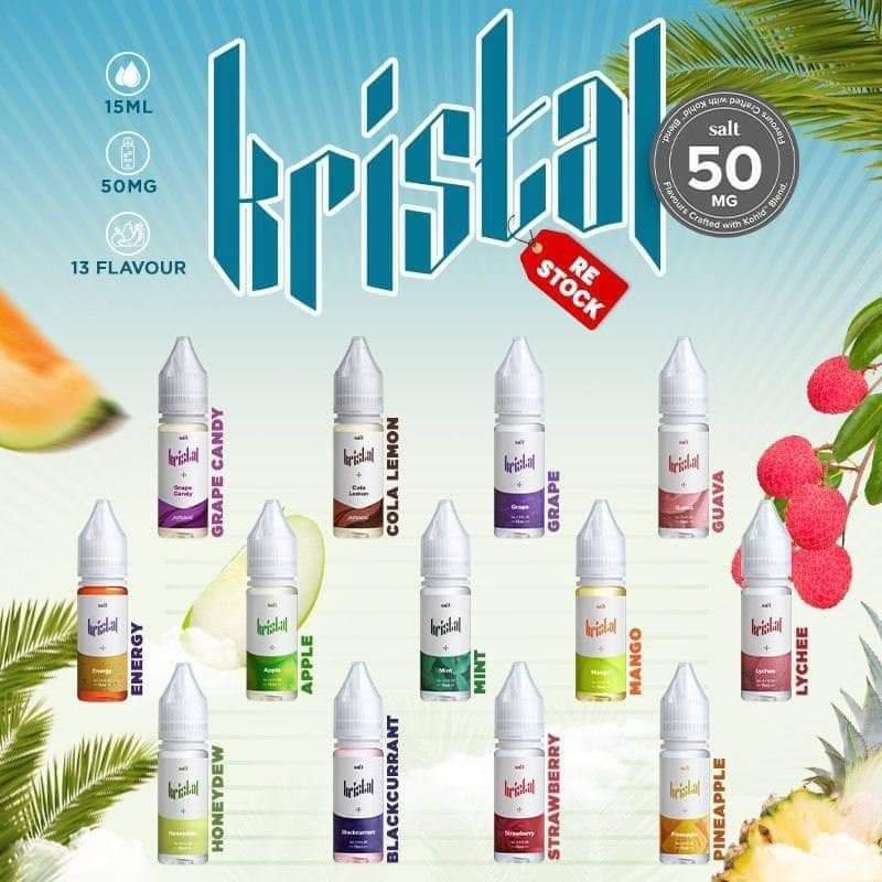 KRISTAL juice saltnic tinh dầu hoa quả 15ml 50mg