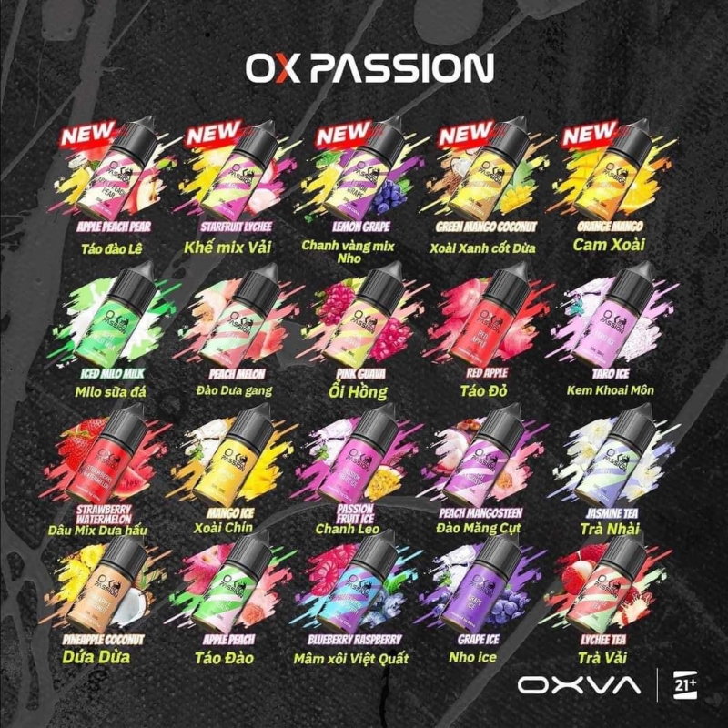 Ox passion juice oxva 30ml 38mg 58mg